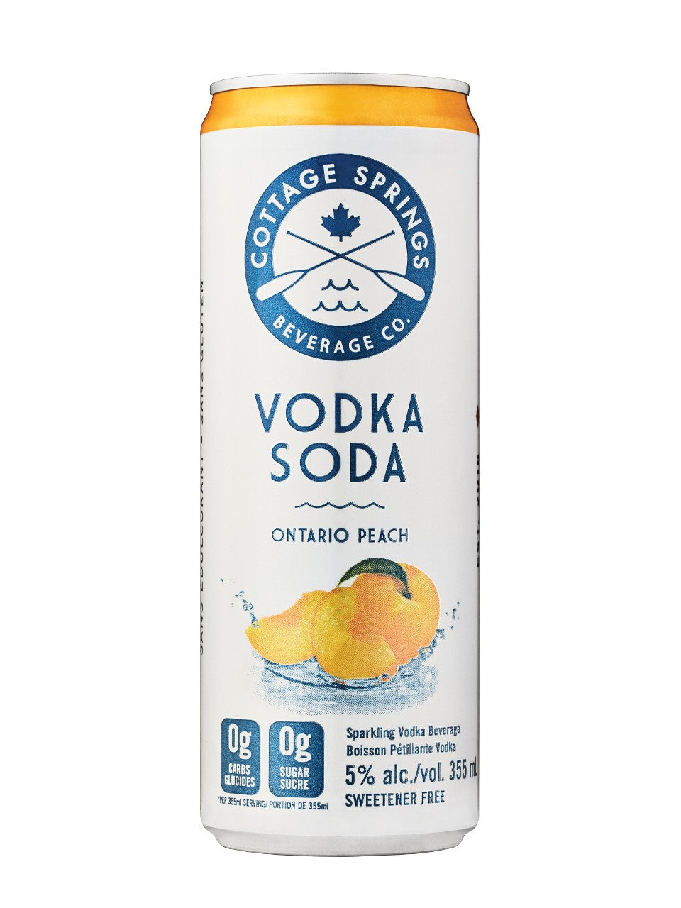 Cottage Springs Ontario Peach Vodka Soda
