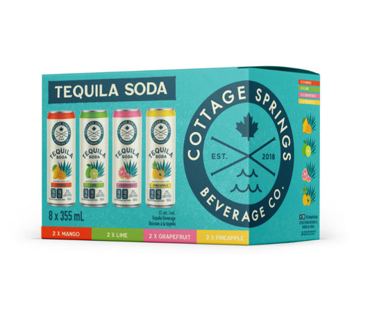 Cottage Springs Tequila Soda Mixed 8 Pack
