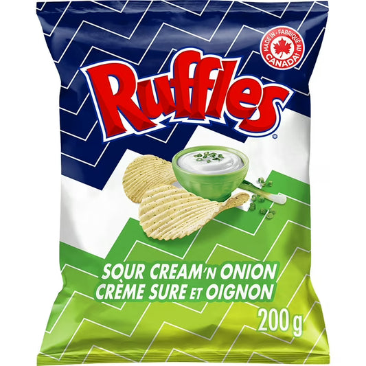 Ruffles Sour Cream & Onion Flavored Potato Chips