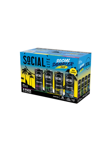 Social Lite Vodka Soda Social Sampler