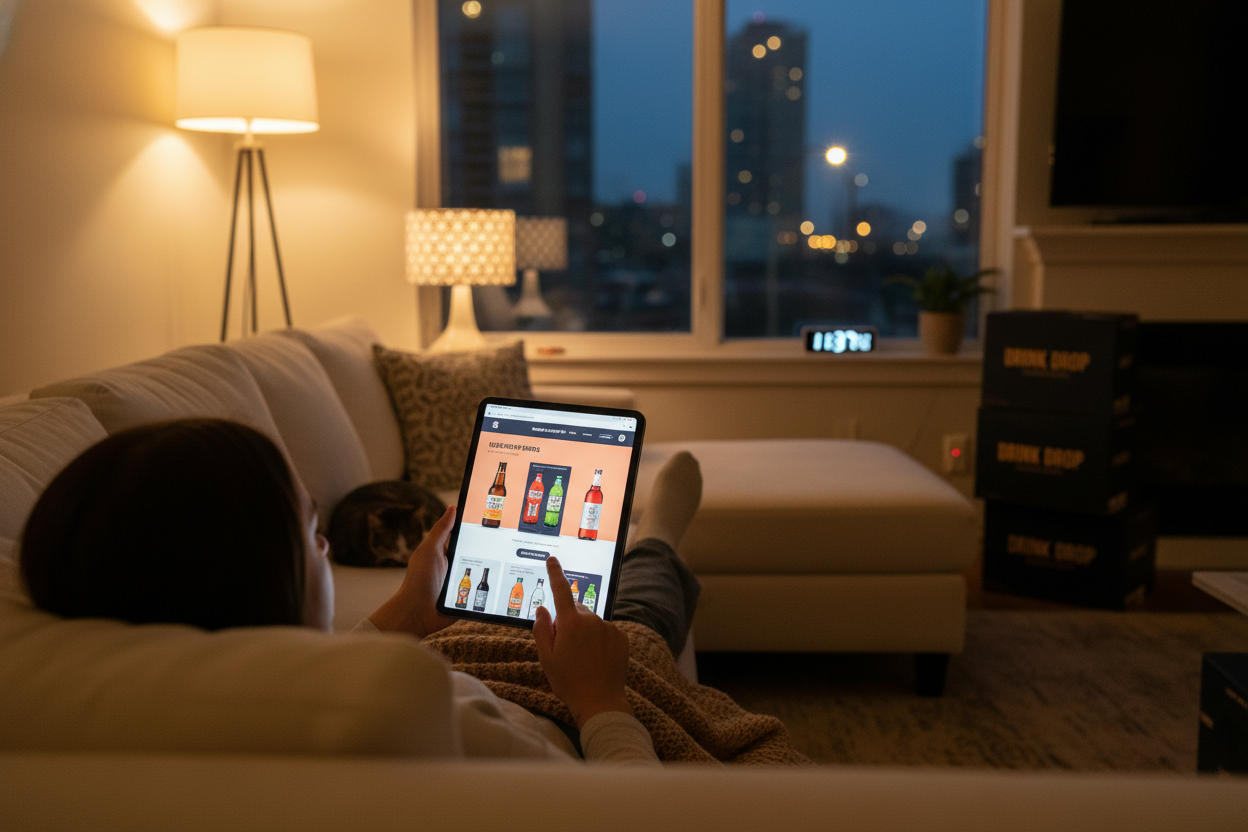 Nighttime Online Shopping