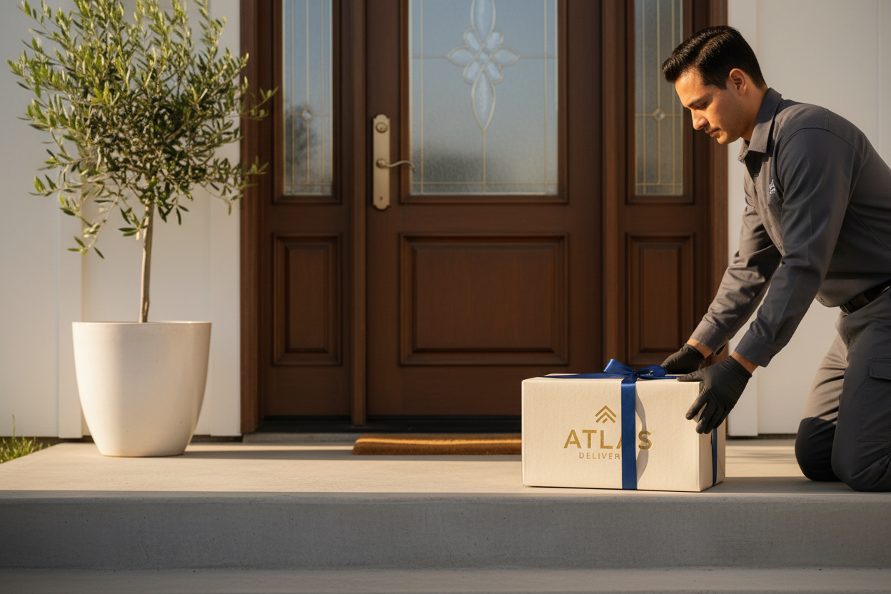 Professional delivery at doorstep