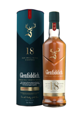 Glenfiddich 18 Year Old Single Malt Scotch Whisky